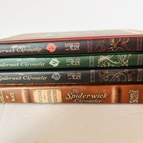 The Spiderwick Chronicles Lot Book 2 4 5 and Notebook Fantastical Observation HC - Picture 2 of 7